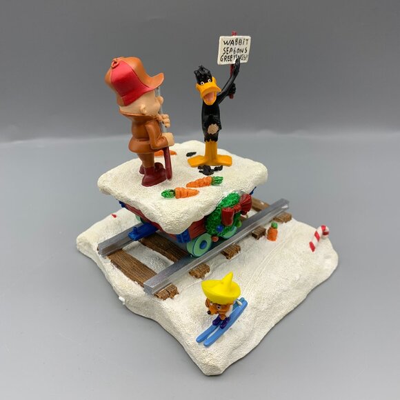 Vintage Danbury Mint Looney Tunes Christmas Express Train in Original Box - Picture 4 of 16